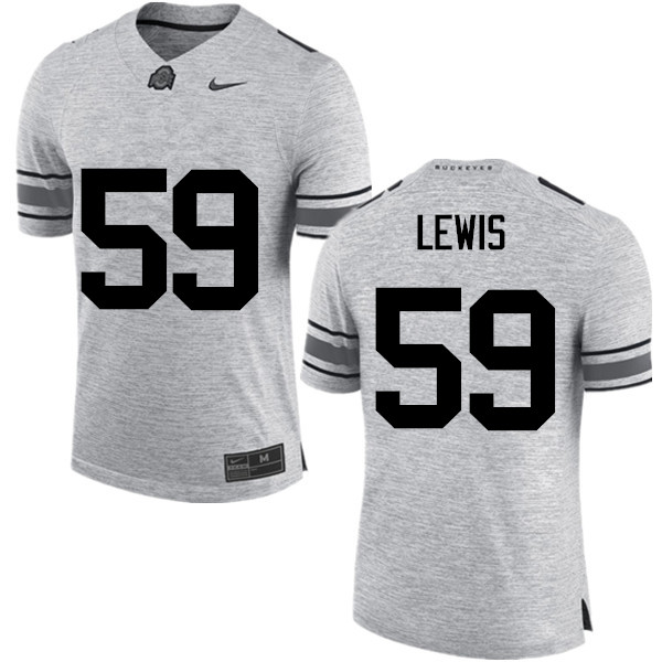 Ohio State Buckeyes #59 Tyquan Lewis College Football Jerseys Game-Gray